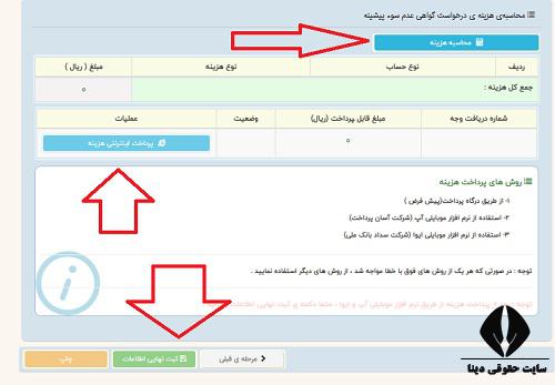 نحوه صدور گواهی عدم سوء پیشینه